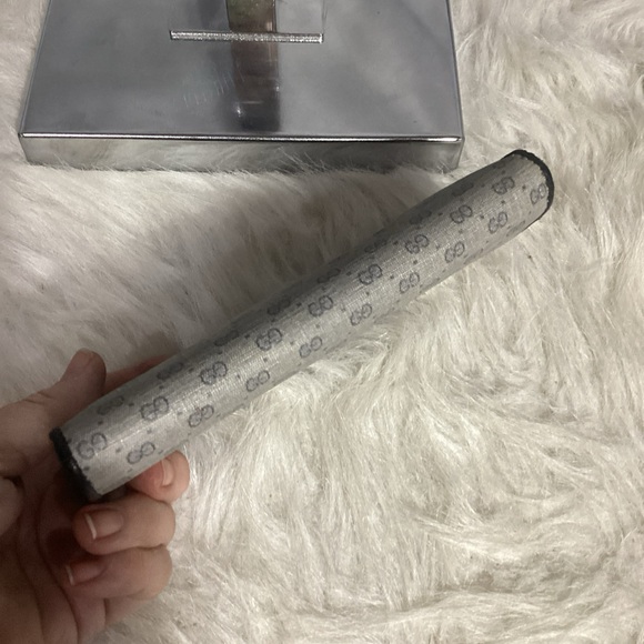 Vintage Gucci 035 64 0461 Micro GG Logo Canvas/ Leather Long Wallet - Picture 8 of 13